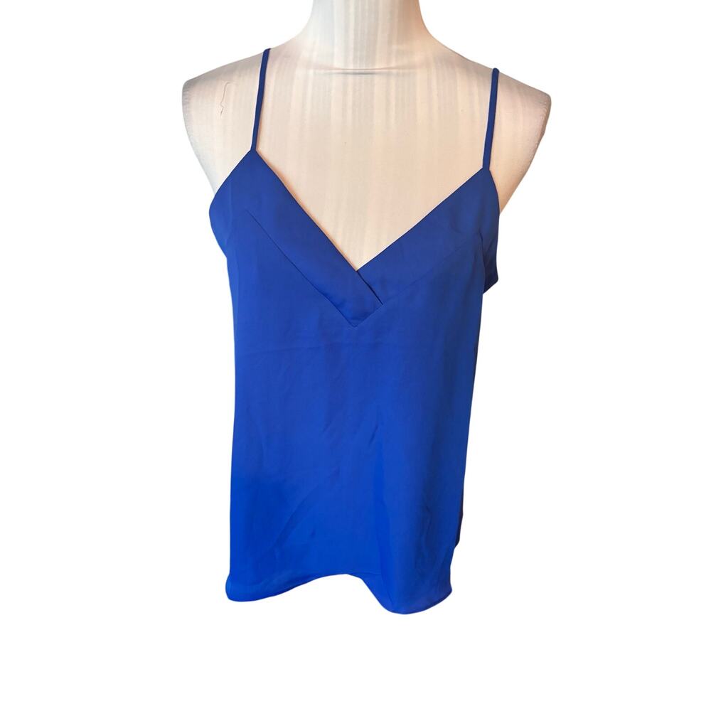 Naked Zebra Royal Blue V-Neck Band Camisole Tank Top Size M